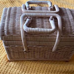 Woven Rattan Handbag
